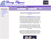 Tablet Screenshot of diningelegance.com